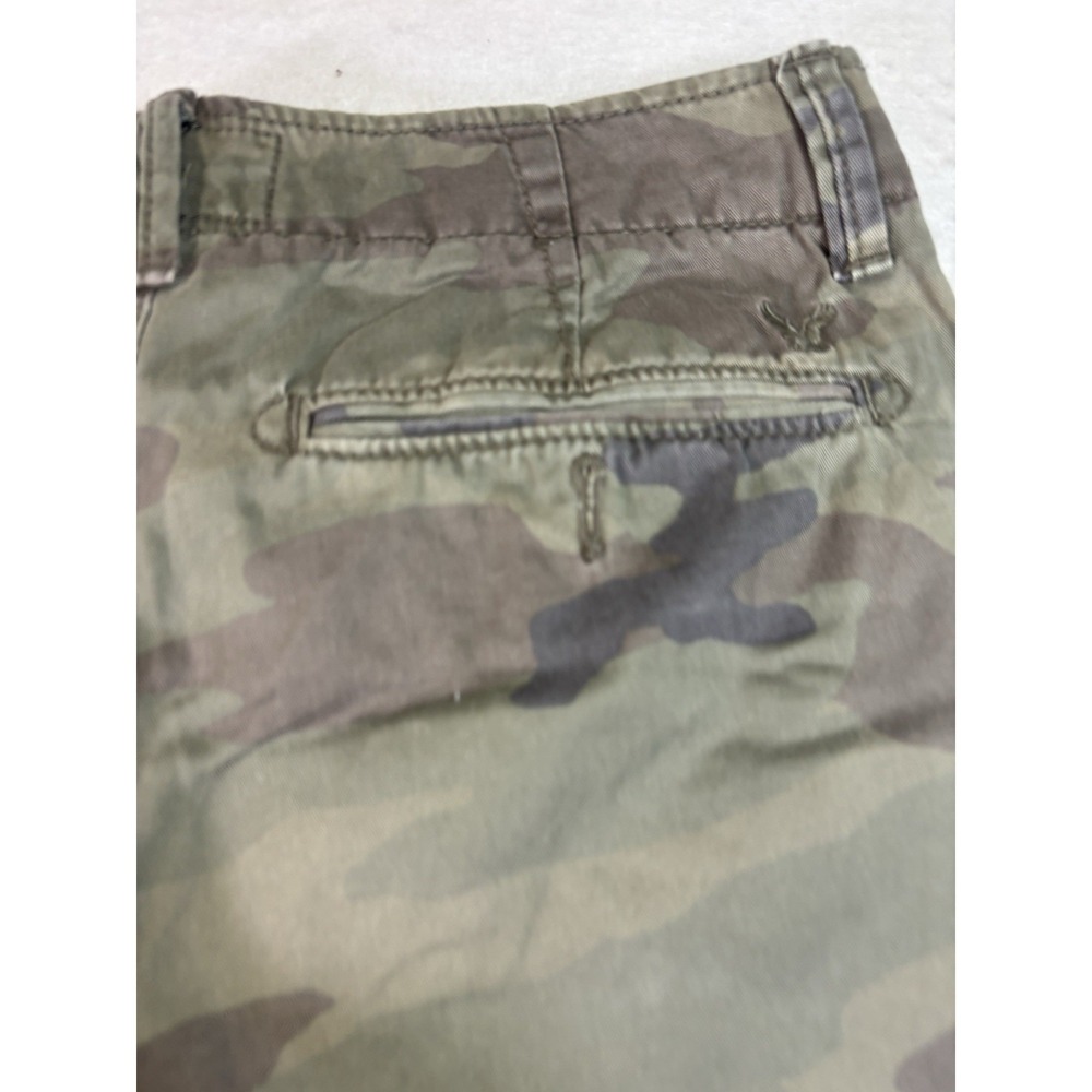 American Eagle Women's 28/30 Camo Camouflage Pants Cotton Slim/Straight - Picture 5 of 11